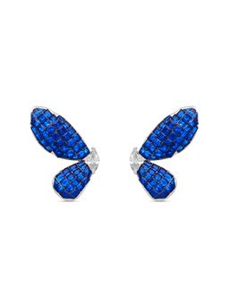 MISS JO - Blue Harmony Wings Silver Stud Earrings
