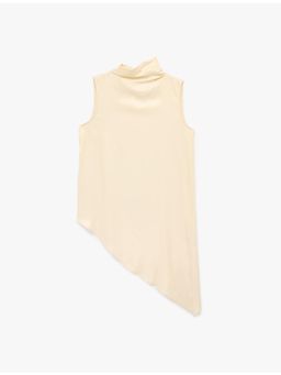 Koton - Long Satin Top - Beige