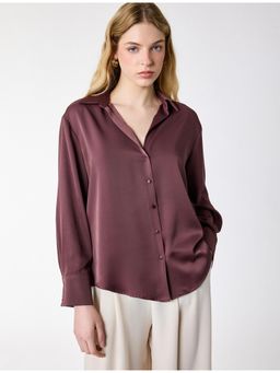 Koton - Satin Shirt - Brown