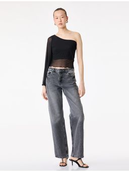 Koton - One Shoulder Top - Black