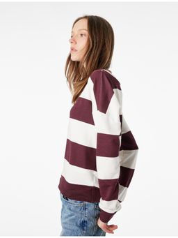 Koton - Boat Neck T-shirt - Maroon
