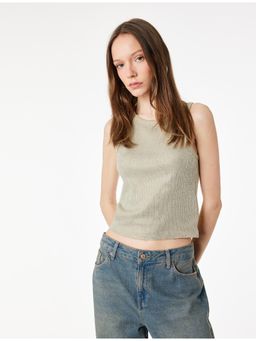 Koton - Sleeveless Top - Olive