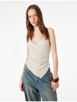 Koton - Halter Neck Top - Beige