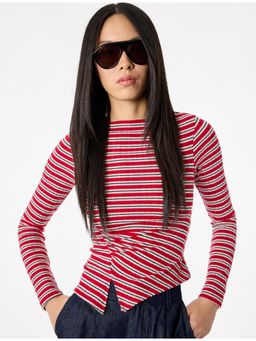 Koton - Boat Neck Top - Red