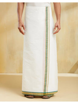 Fabindia - Off White Cotton Blend Dhoti