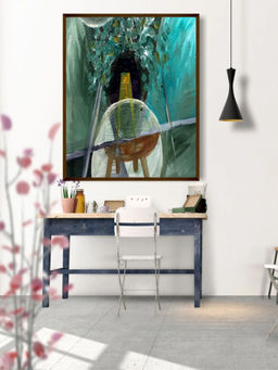 The Art House - Abstract Painting Multicolor (40X30 Inches)