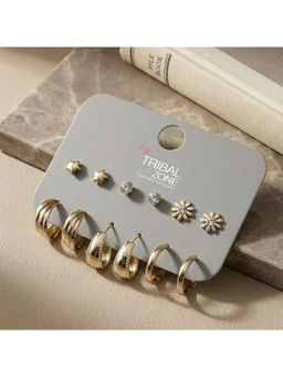 TRIBAL ZONE - Star, Cz and Daisy Stud Set