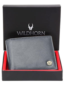 WILDHORN - Grey Top Grain Leather Wallet for Men