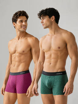 Tom Burg - Antibacterial Odor-Free Printed Micro Modal Multi-Color Trunk (Pack of 2)