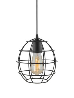 Homesake - Black Metal Sphere Hanging Light Pendant