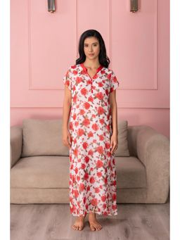 Private Lives - Floral Breezy Printed Chiffon Nightdress