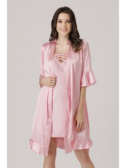 Private Lives - Fearless Fun And Exquisitely Bridal Satin Nightdress And Robe