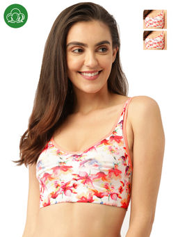 Inner Sense - Organic Antimicrobial Full Coverage Support Bra - Pack Of 3 -Peach