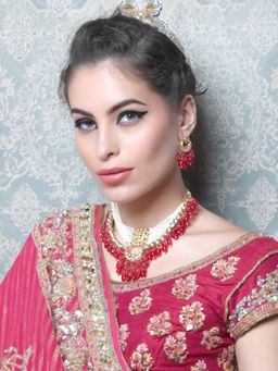 Odette - Exquisite Medley in Red Choker (Set of 2)