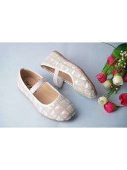 BOYZ N GALZ - Girls White Embellished Ballerina