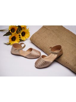 BOYZ N GALZ - Girls Gold Embellished Sandals