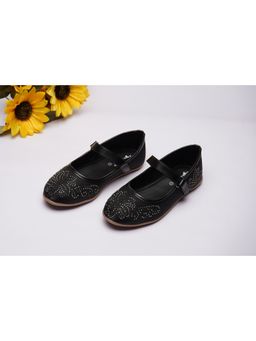 BOYZ N GALZ - Girls Black Embellished Ballerina