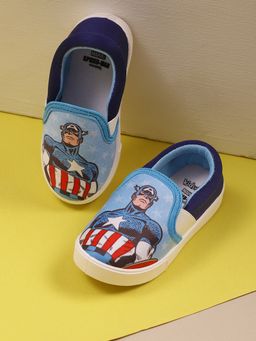 Kidsville - Official Captain America Printed Sky Blue Sneakers for Boys