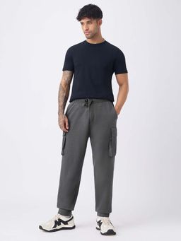 The Souled Store - Solids Charcoal Black Men Joggers