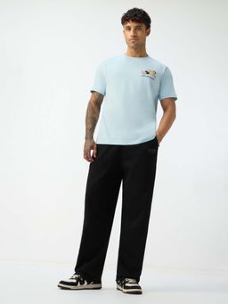 The Souled Store - Oversized Black Dust Men Trackpant
