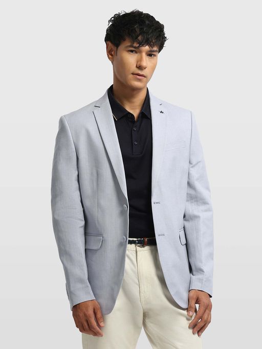 Arrow Mens Body Tailored Fit Twill 1851 Grey Blazer
