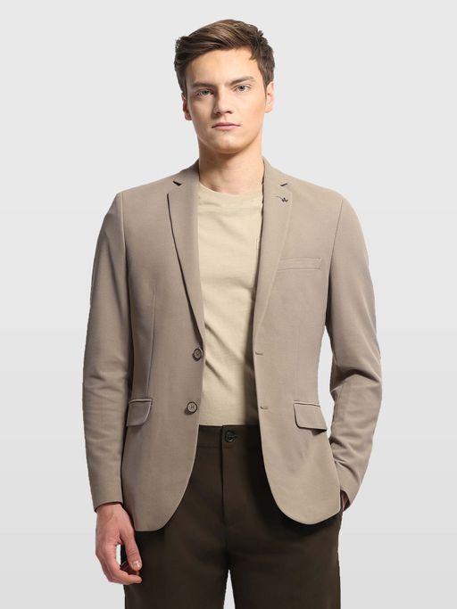 Arrow Mens Zero Calorie Slim Fit Textured Blazer