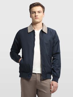 Arrow Sports - Mens Solid Reversible Blue Jacket