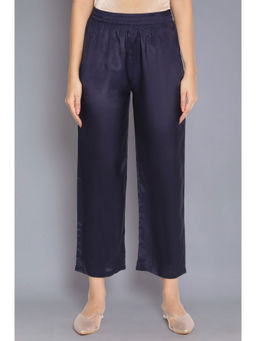WISHFUL by W - Blue Solid Straight Pants