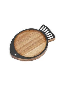 Haus & Kinder - Acacia Wooden Serving Tray Fish Style Server Platter Tray For Deserts