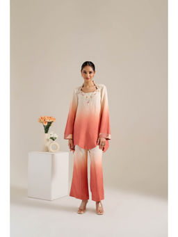 Siyona by Ankurita - Rust Dahlia Co-Ord (Set of 2)