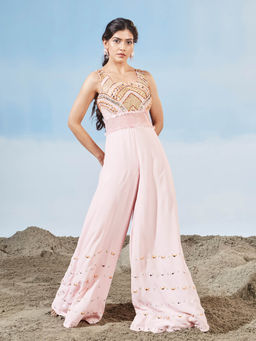 Siyona by Ankurita - Pink Sunset Jumpsuit