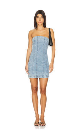 Alice + Olivia - Palmer Denim Mini Dress