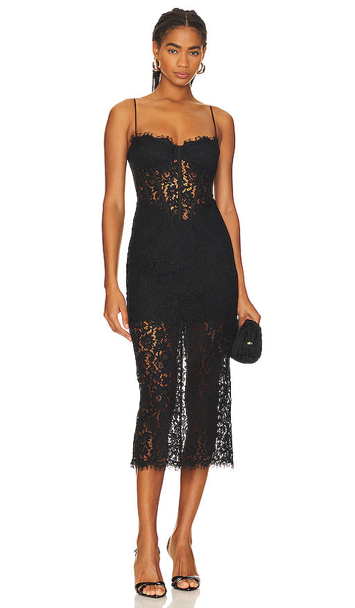 Buy Bardot Olina Corset Midi Dress (10) Online