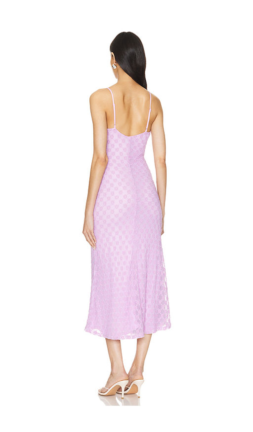 knee length dresses for ladies Bardot – Adoni mesh midi dress – campaign-outlet – Red main image 1