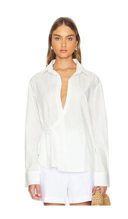 FAITHFULL THE BRAND - Alliste Oversized Wrap Shirt