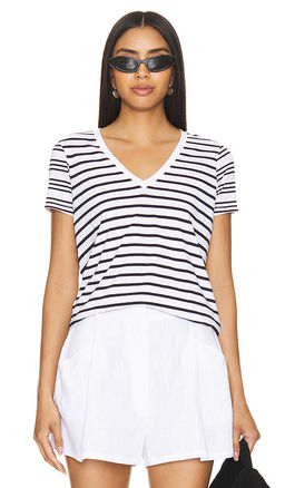 Goldie - Mix Stripe V Neck Boy Tee