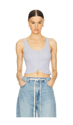 GRLFRND - Rib Button Through Tank