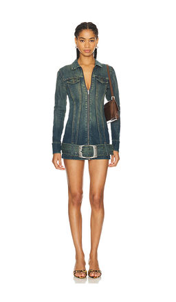 Jaded London - Denim Dress With Belt