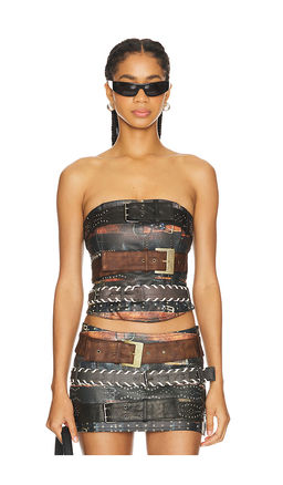 Jaded London - Belt Bandeau Top