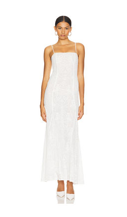 LOBA - Caesarea Embroidered Maxi Dress