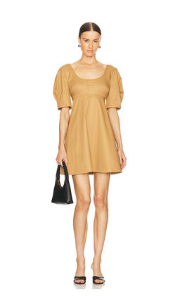 Matthew Bruch - Bustier Puff Sleeve Mini Dress