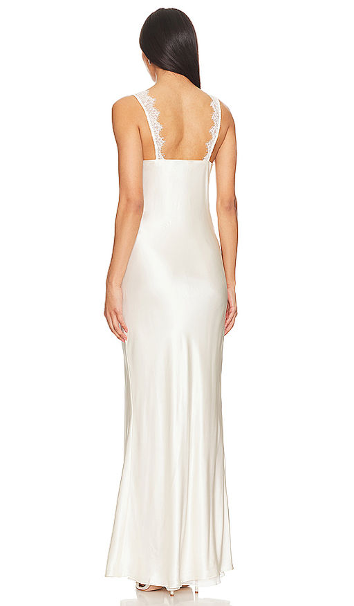 Buy Shona Joy La Lune Cumulus Silk Lace Strap Split Maxi Dress (Aus 10/US  6) Online