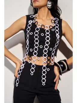 Gahan - Women Stylish Pure Cambric Cotton Printed Sleeveless Tunic - Olive