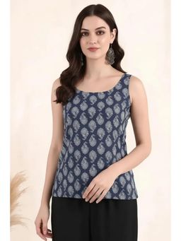 Gahan - Women Stylish Cotton Blend Printed Tunic - Blue