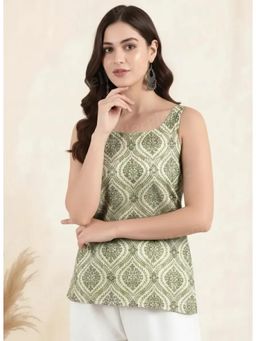 Gahan - Women Stylish Cotton Blend Printed Tunic - Green