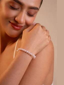 AIRO JEWELRY - Lavender Pearl Bracelet