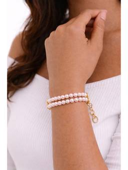 AIRO JEWELRY - White Limited Edition Twin Plum Pearl Bracelet
