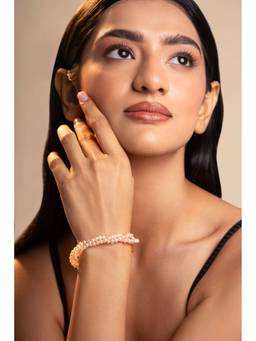 AIRO JEWELRY - Multi Colour 3 Tone Sunset Pearl Bracelet