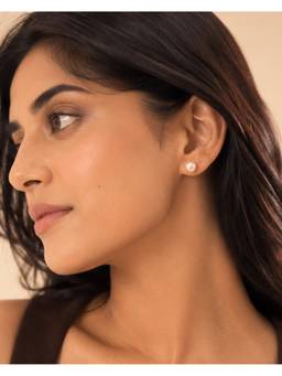 AIRO JEWELRY - Peach Pearl Studs Earrings