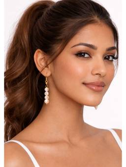 AIRO JEWELRY - Pink Rosy Pearl Earrings